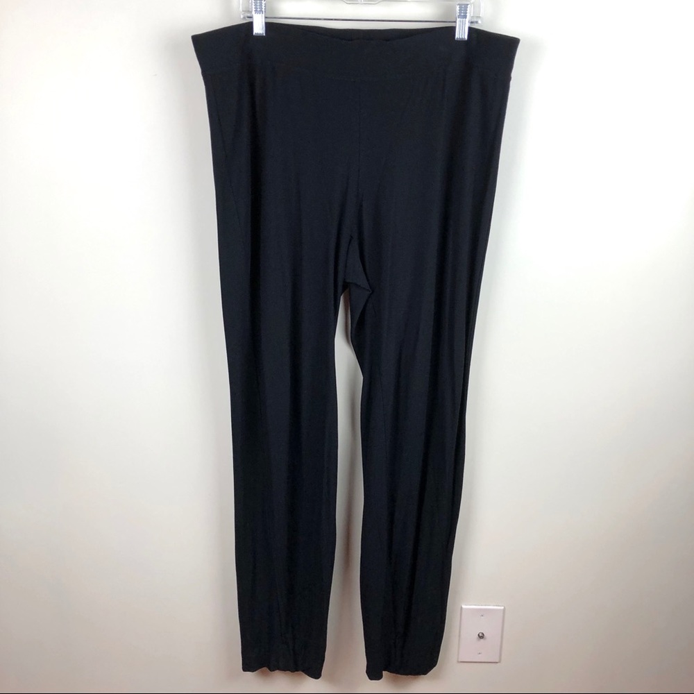 Eileen Fisher Black Pull on Pants Large L